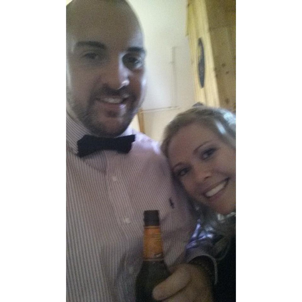 At a wedding! So handsome