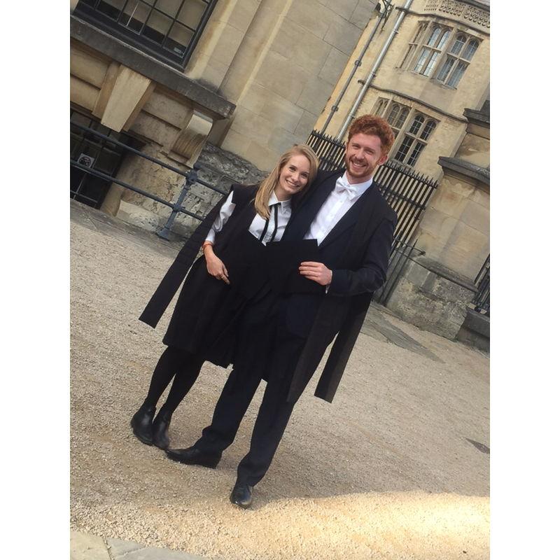 Our first photo together, albeit a very crooked one! It was taken on Matriculation Day at Oxford