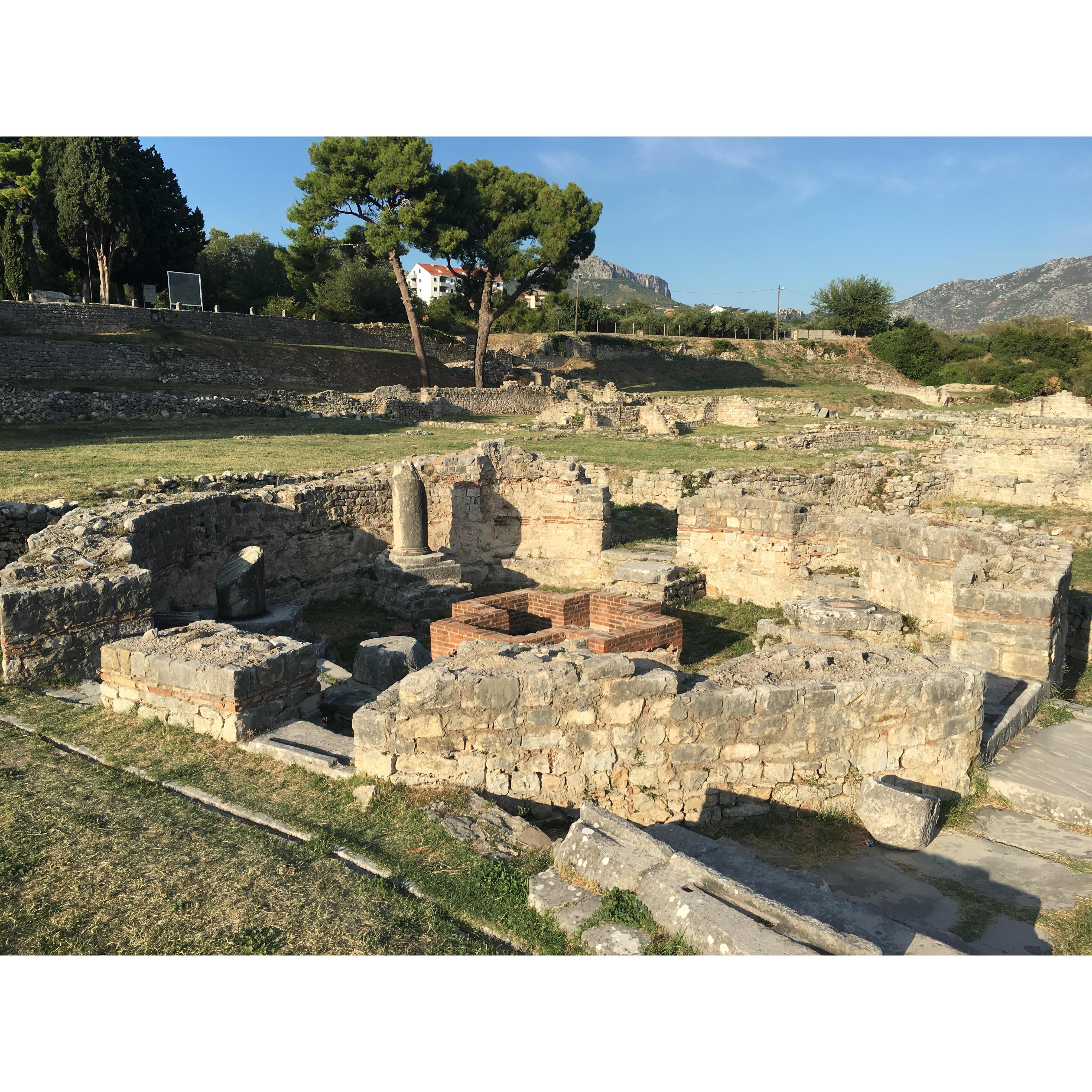 Ruins near Split, Croatia. This was an incredibly old and historic site but was mostly not excavated. Fascinating to watch the locals just walk their dogs among this history.