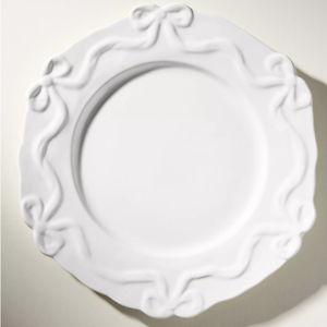 Benedita Bow Stoneware Dinner Plates, Set of 4