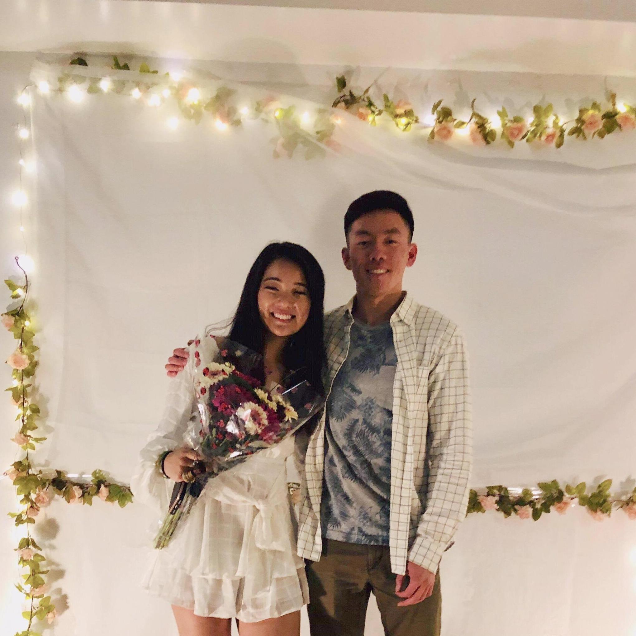 When Isaiah came to support Grace at her LiNK Spring Benefit Concert for which she was emceeing. It was about three weeks after we officially started dating; we were both so shy!