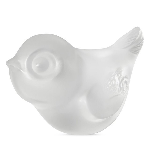 Lalique Piou Piou Head Up Crystal Figure