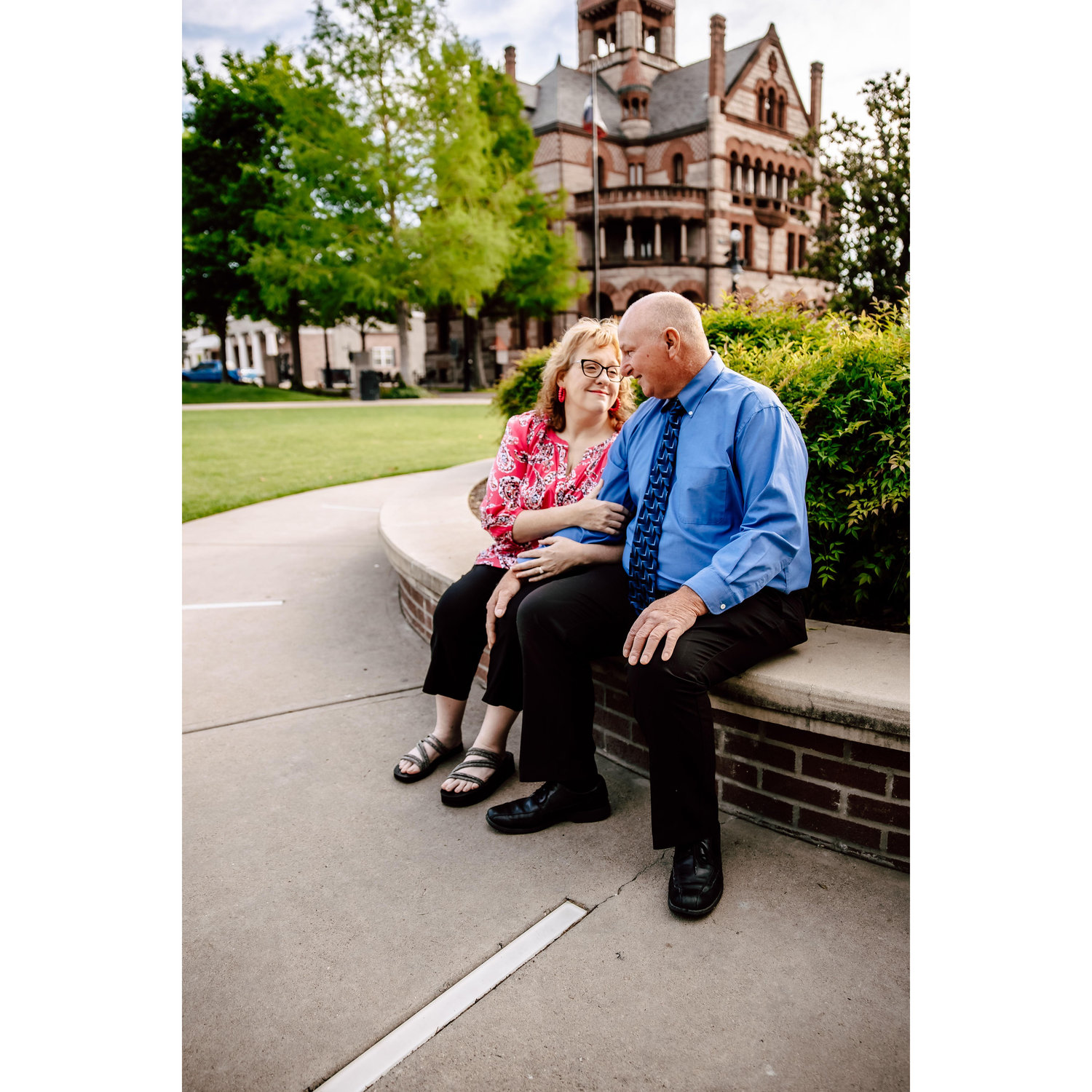 Our engagement photos in downtown Sulphur Springs, TX.