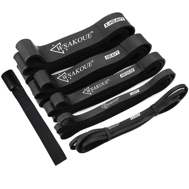 Pull Up Bands, Resistance Bands, Pull Up Assistance Bands Set for Men & Women, Exercise Workout Bands for Working Out, Body Stretching, Physical Therapy, Muscle Training - Black