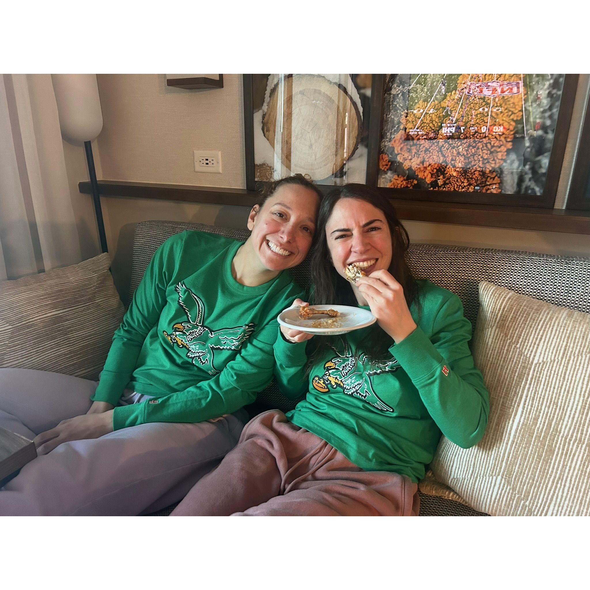 Melissa has become an Eagles fan and witnessed her first Super Bowl win! Go Birds!