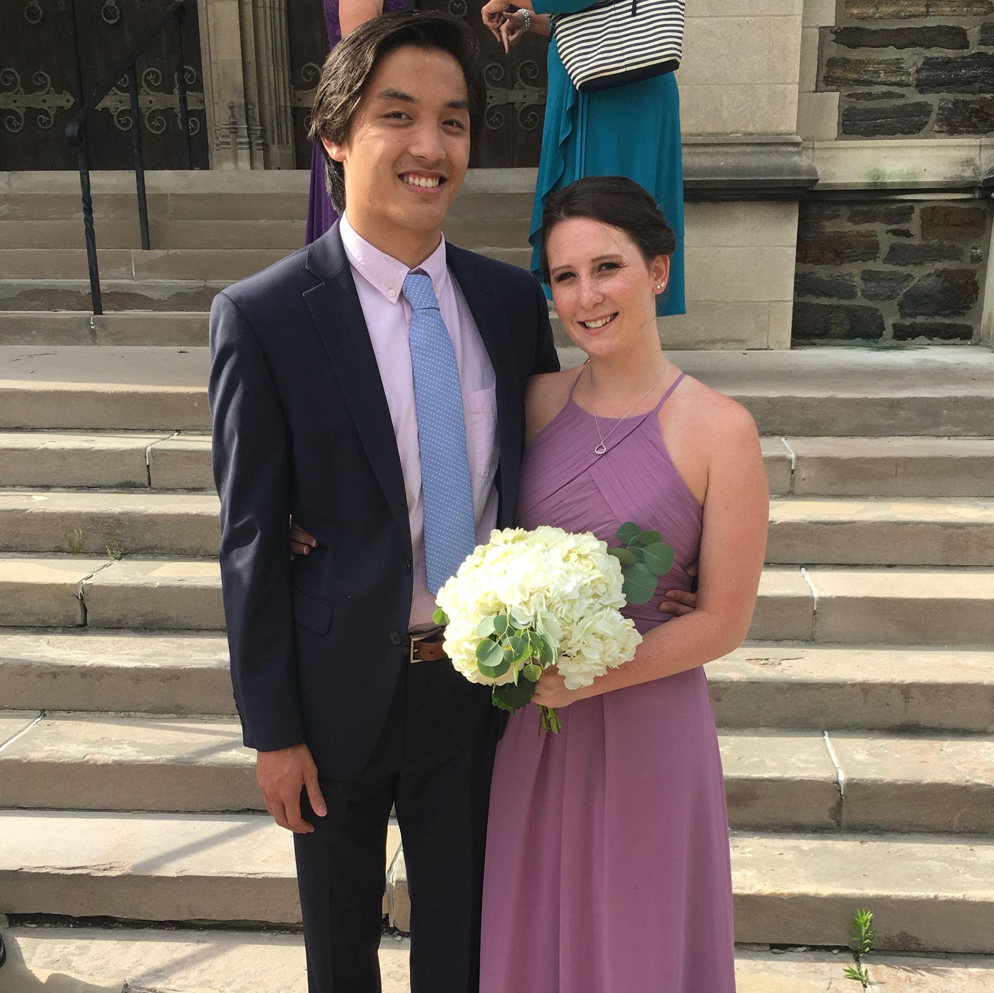 The first wedding we attended together! Danny and Beth's wedding in June 2018