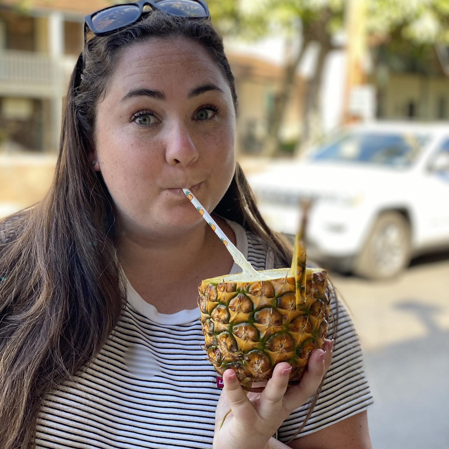 Fresh pineapple in Maui