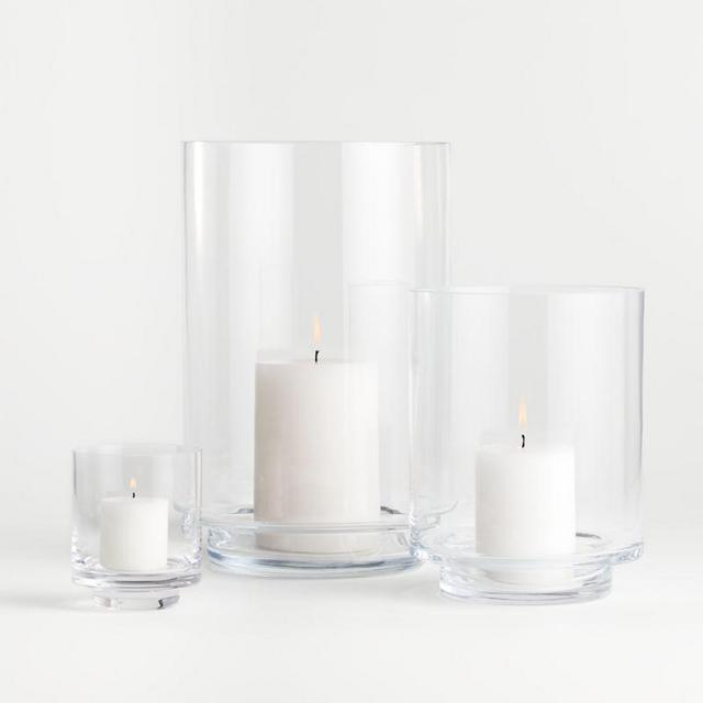 Taylor 9" Large Glass Hurricane Candle Holder