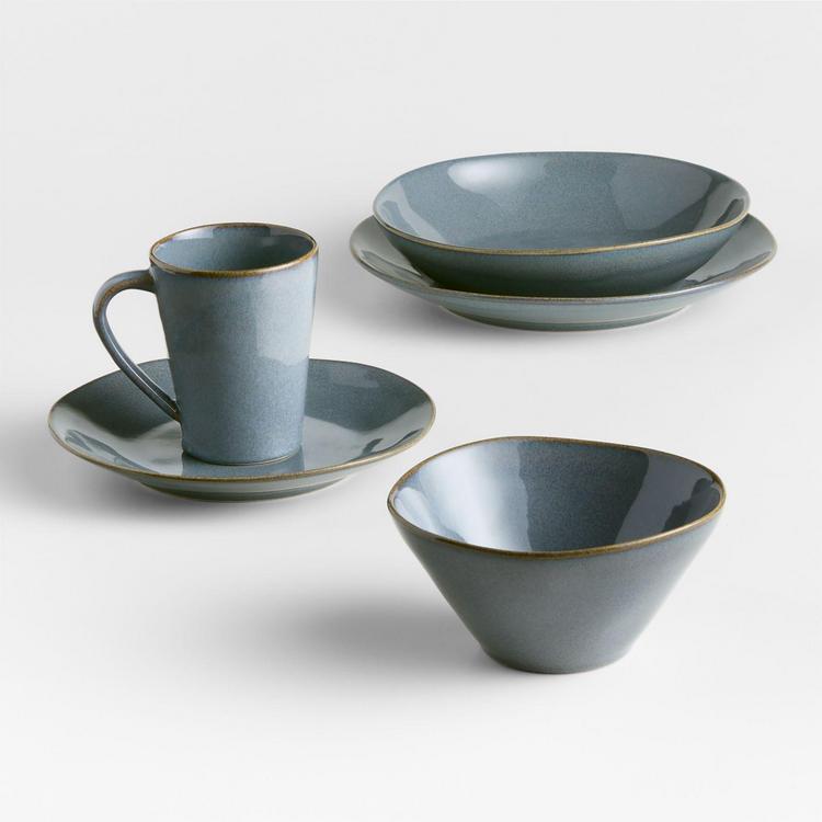 Crate and Barrel, Marin Dinner Plate, Set of 4 | Zola