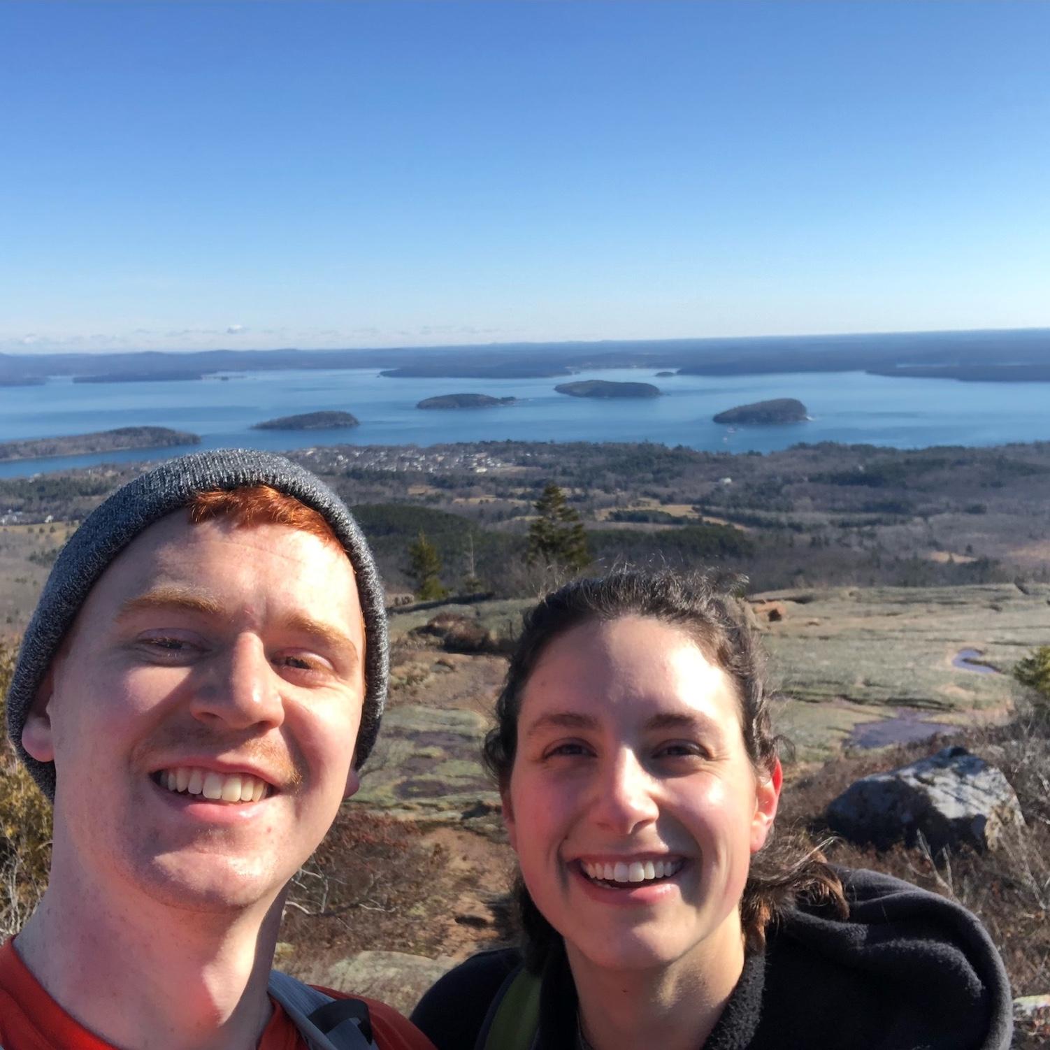 Acadia National Park when JP was in Maine for his clinical rotation in 2022