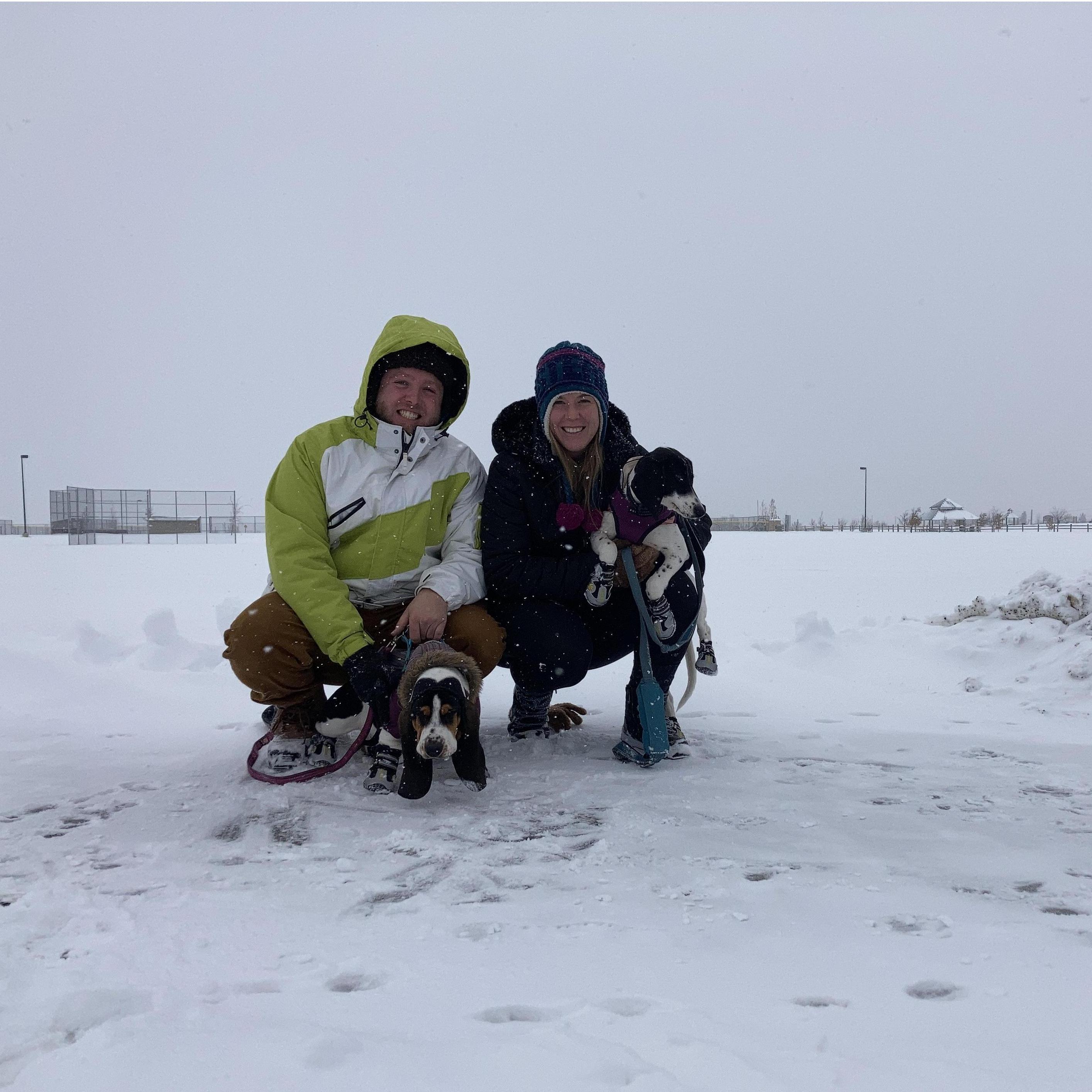First Snow Day as a family