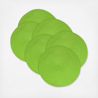 Round Woven Placemat, Set of 6