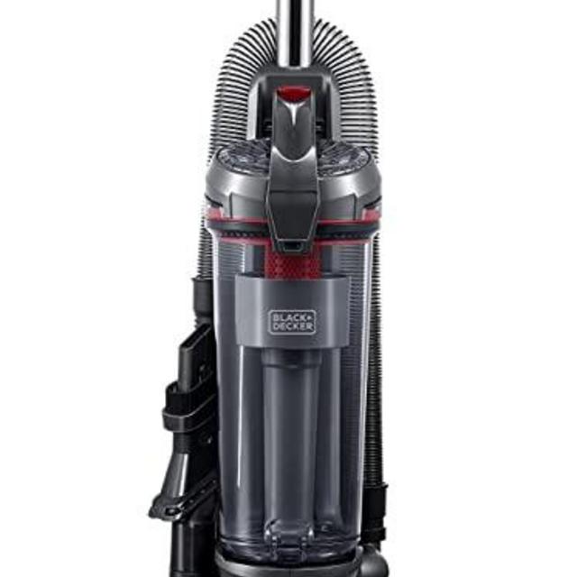 Black+Decker Light Weight Black & Decker BDASV102 Airswivel Ultra Upright Cleaner, Vacuum, Lightweight Versatile-Red