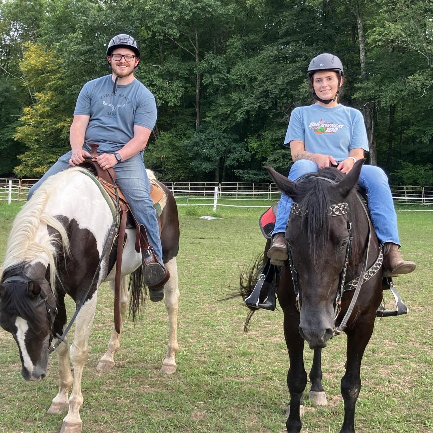 Tyler fully embracing horse girl life