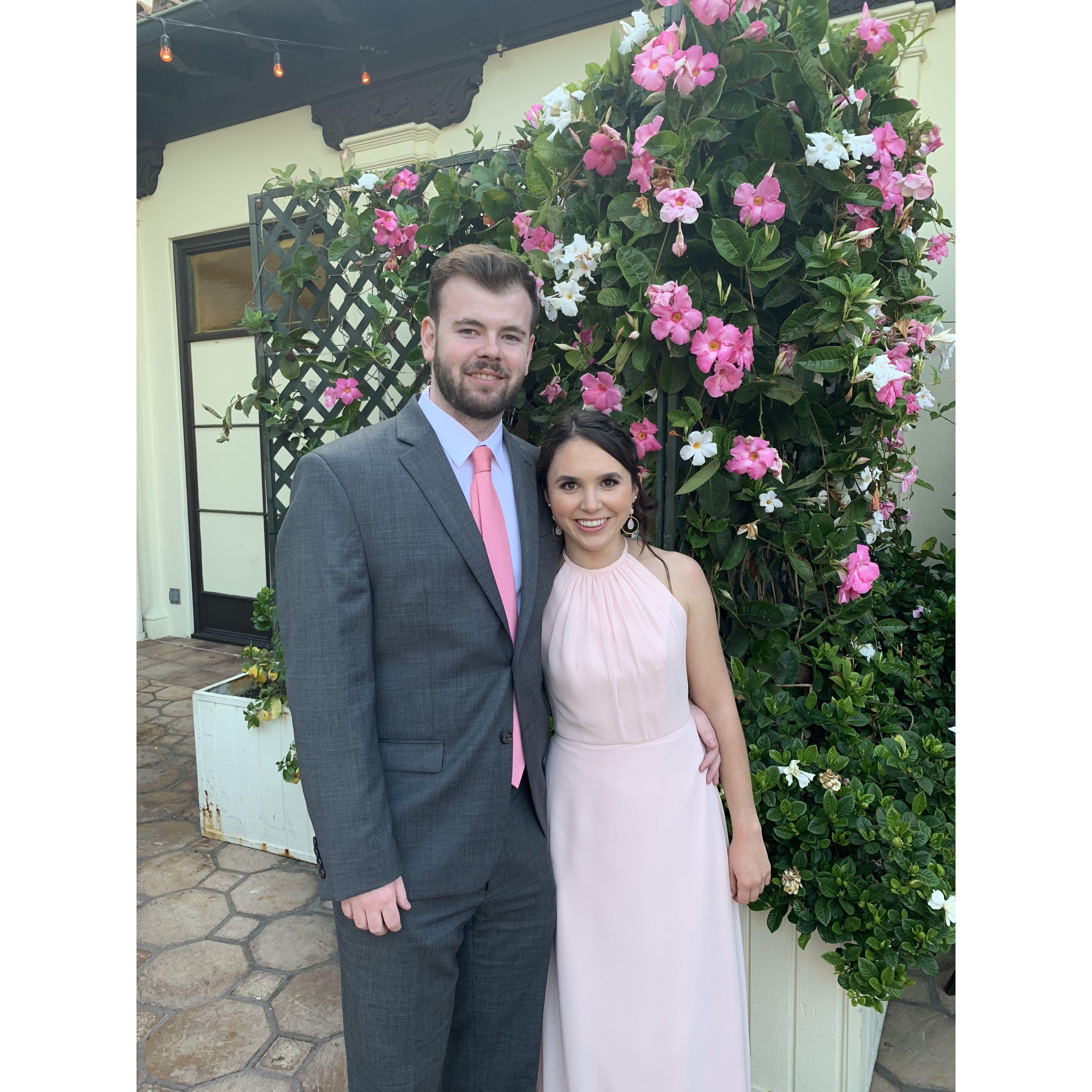 At Sarah and Rhoee's wedding!