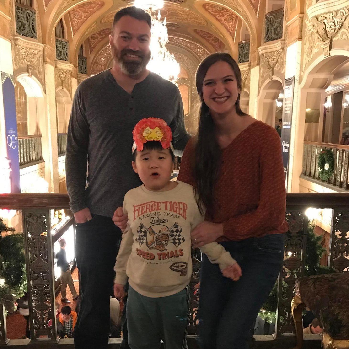 We took our ring bearer, Jayden, to see the Lion King the musical!