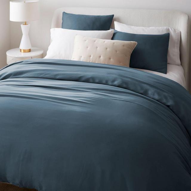 Silky TENCEL™ Duvet, Full/Queen Set, Stormy Blue