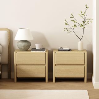 Linda 2-Drawer Nightstand, Set of 2
