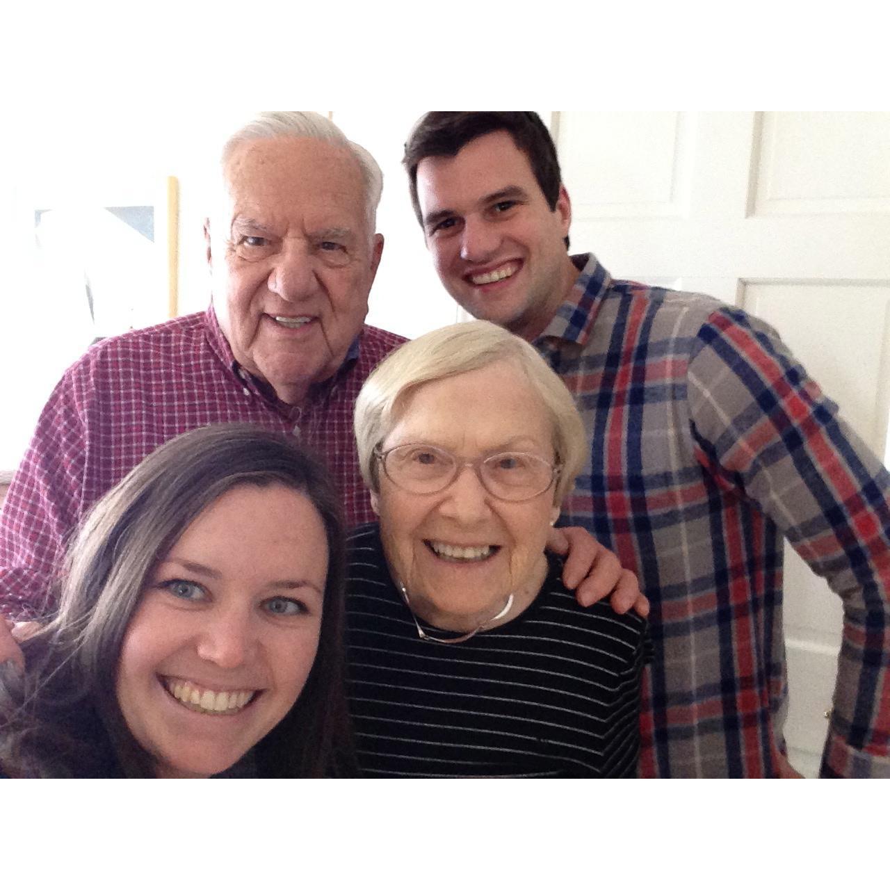 we also enjoy a good selfie with Freda and Bob, Austin's grandparents 11/2015<3