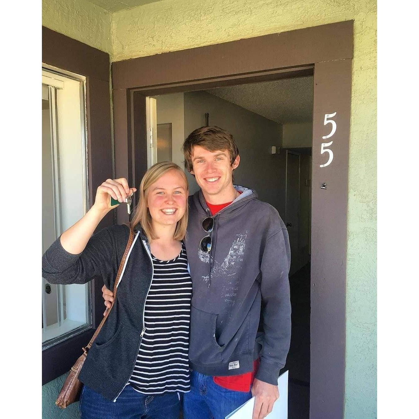 Moving in together!  So happy to have our little home!