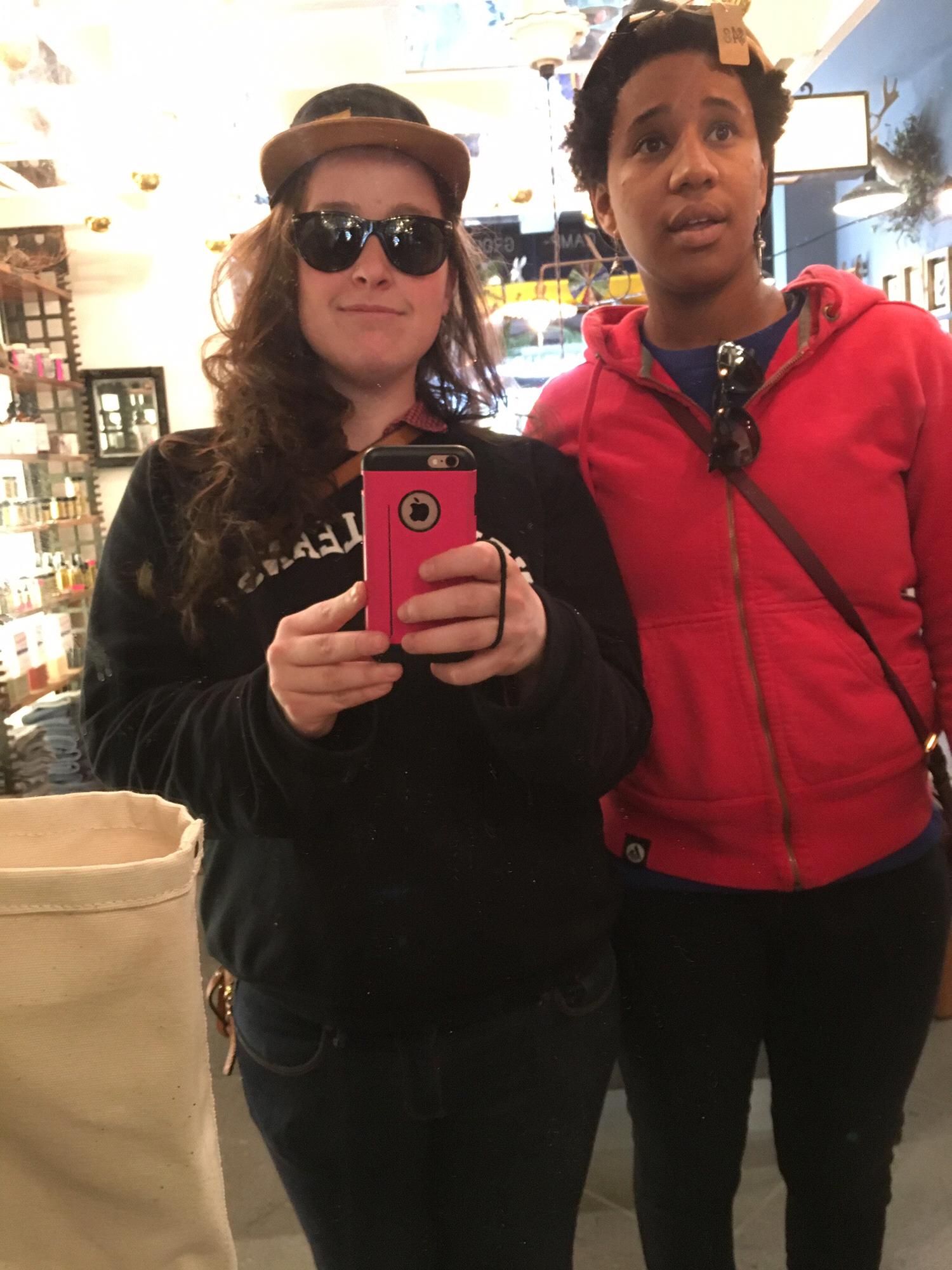Doing our best San Franciscan looks - in SF, December 2016.