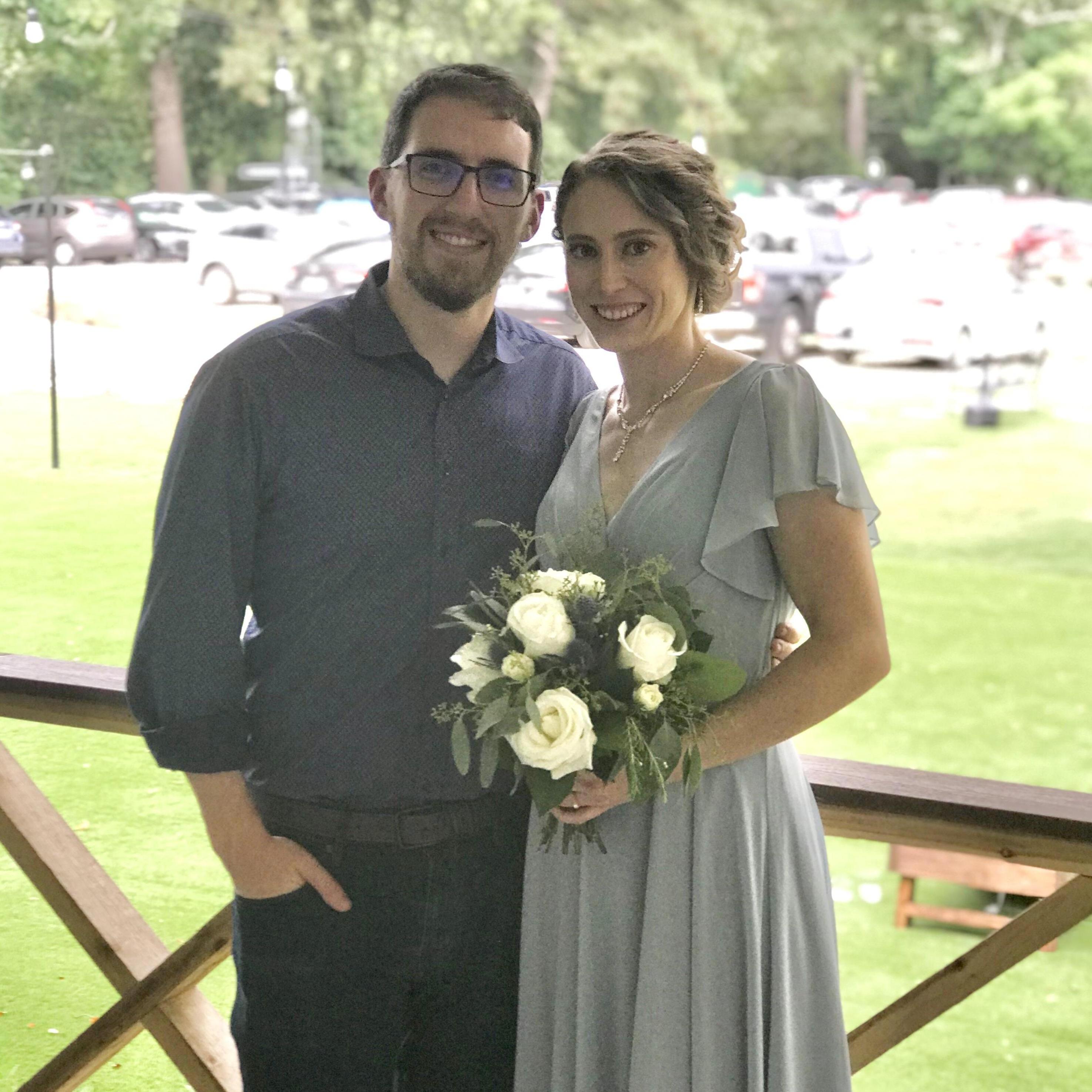 Katie and Luke at Ashlyne and Blake's wedding in Houston. It was such a beautiful day!