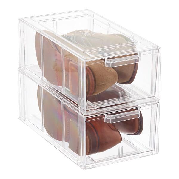 Clear Stackable Men's & Athletic Shoe Drawer