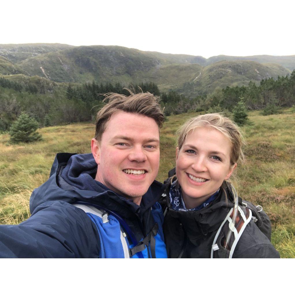 Hiking in Bergen during a trip in Sept 2020