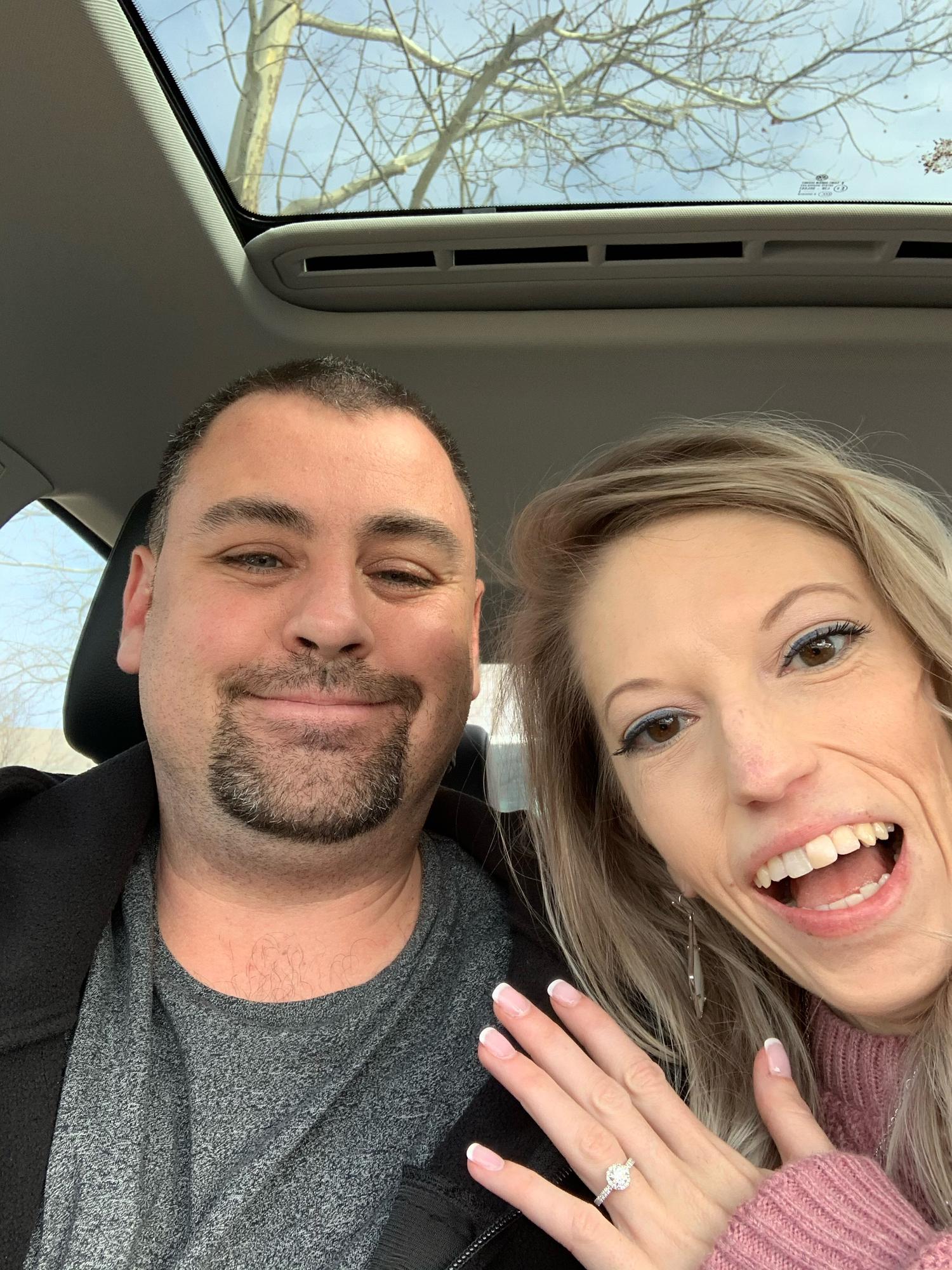 First Selfie after Engagement