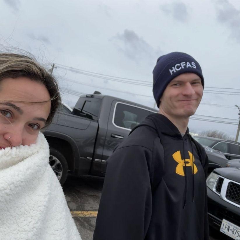 The Special Olympics Polar Plunge (Matt stuck his toe in while Eve went for a long casual swim in 42 degree water) (November 2024)