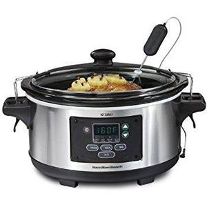 Crock-Pot 6-Quart Programmable Cook & Carry Slow Cooker with Digital Timer, Stainless Steel , SCCPVL610-S