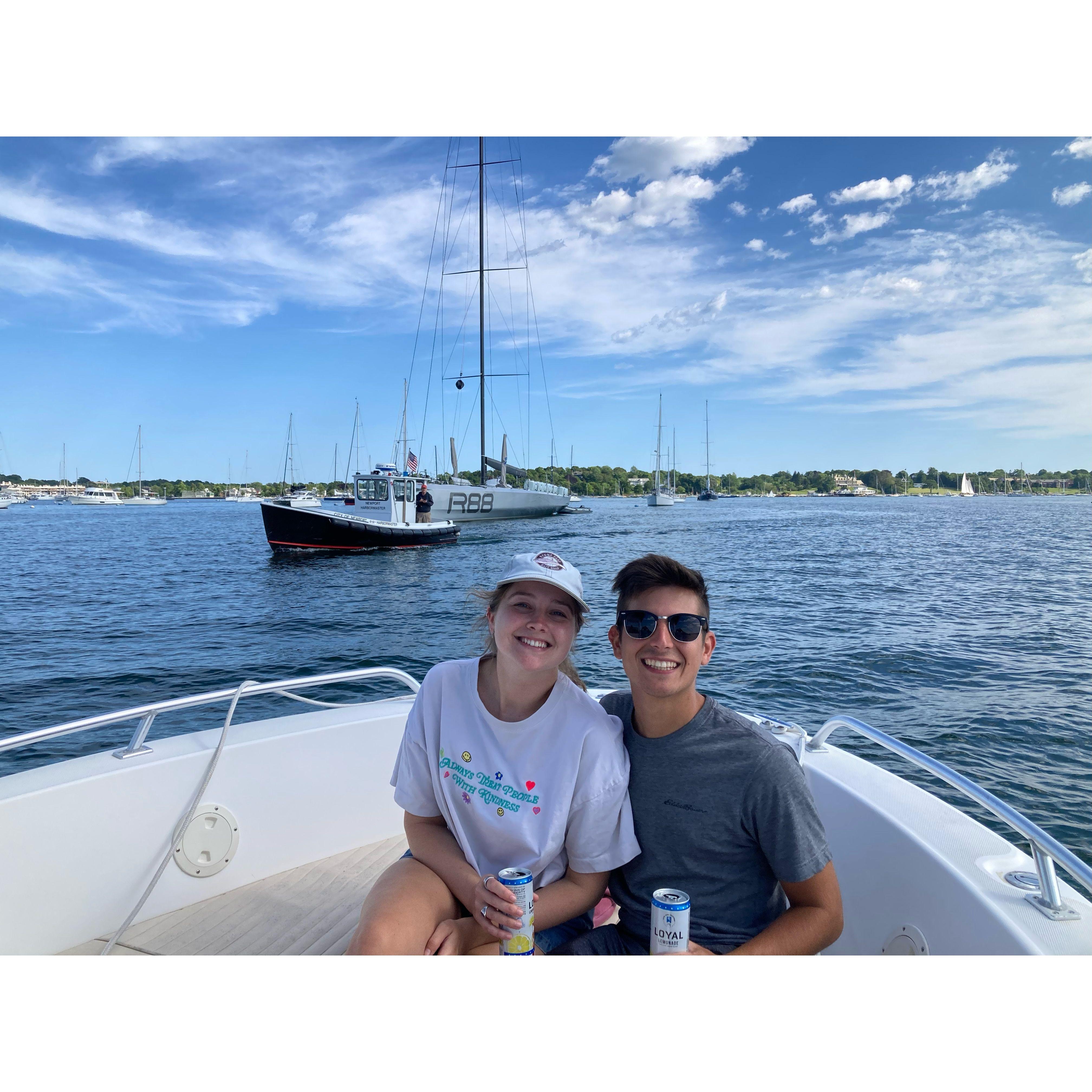 Andrew and his family introduced Haley to boating