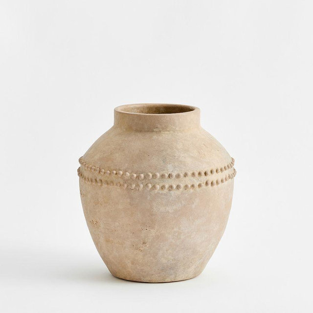 Emilia Ceramic Vase – Brown, Small