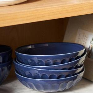 The Latte Stoneware Pasta Bowls, Set of 4: Amelie Edition