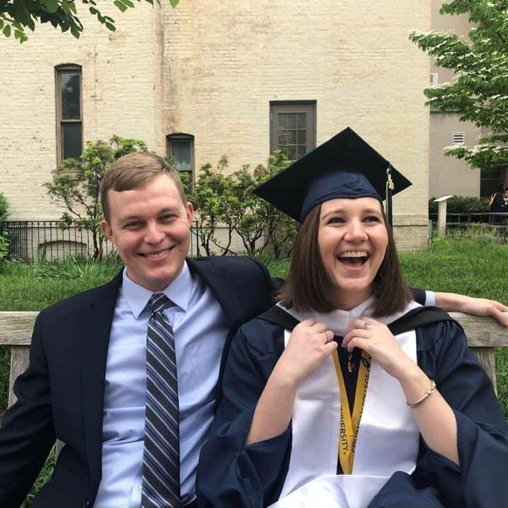 Jordan's graduation from her Master's Program at GWU, May 2019.
