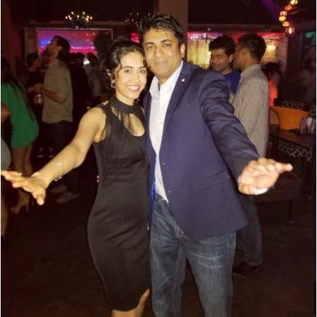 My birthday party, organized by Reema; my shirt and jacket . . . also by Reema.