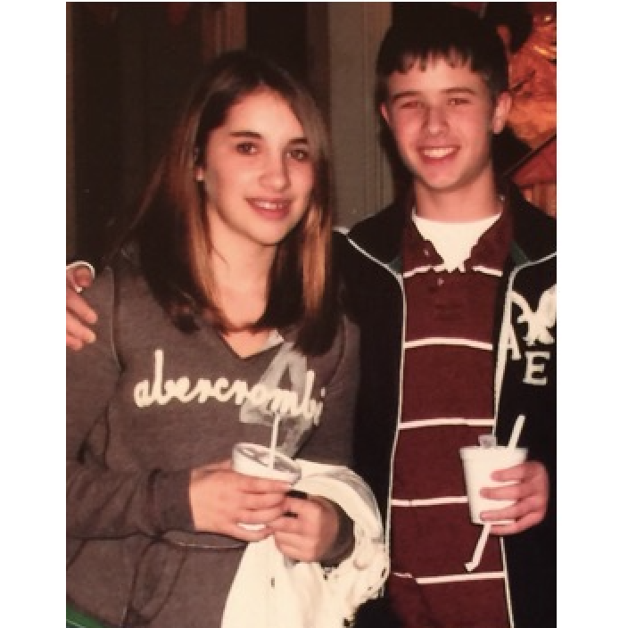 Christmas 2008 — ugh.. awkward middle school V.. my braces.. and the hair.. and the everything. He loved me even at my worst..