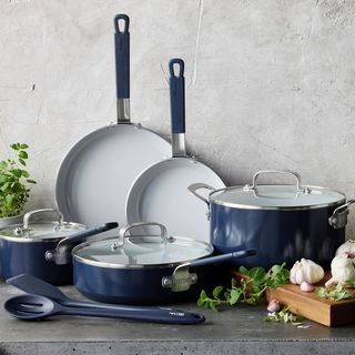 Bobby Flay Professional Grade Ceramic Nonstick 10-Piece Cookware Set