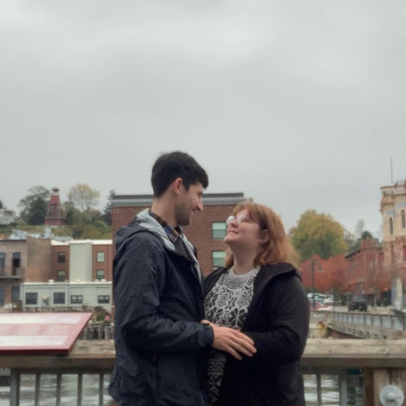 We got engaged 10/21/23 the same place we took a photo in 2018.