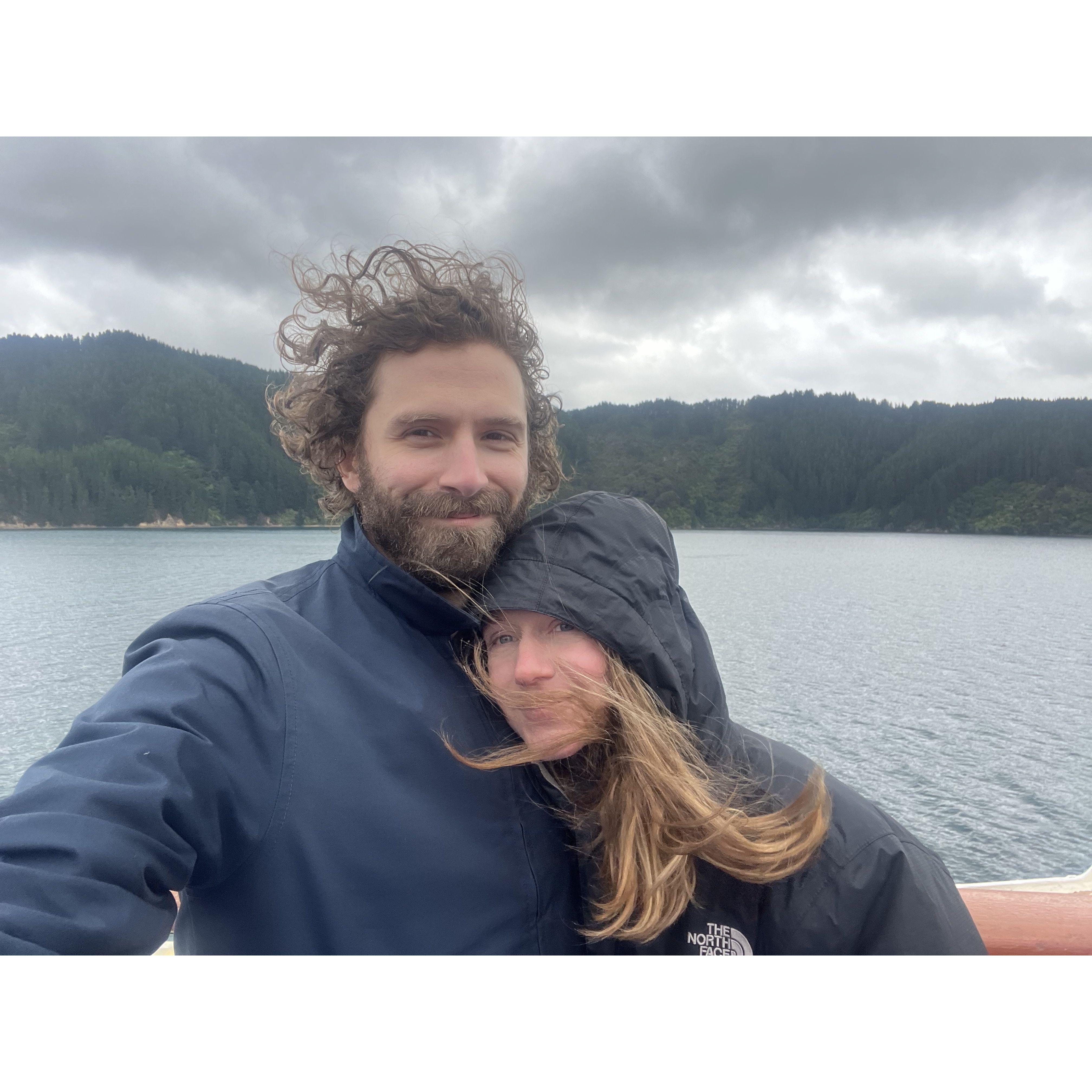 A windy ferry in New Zealand