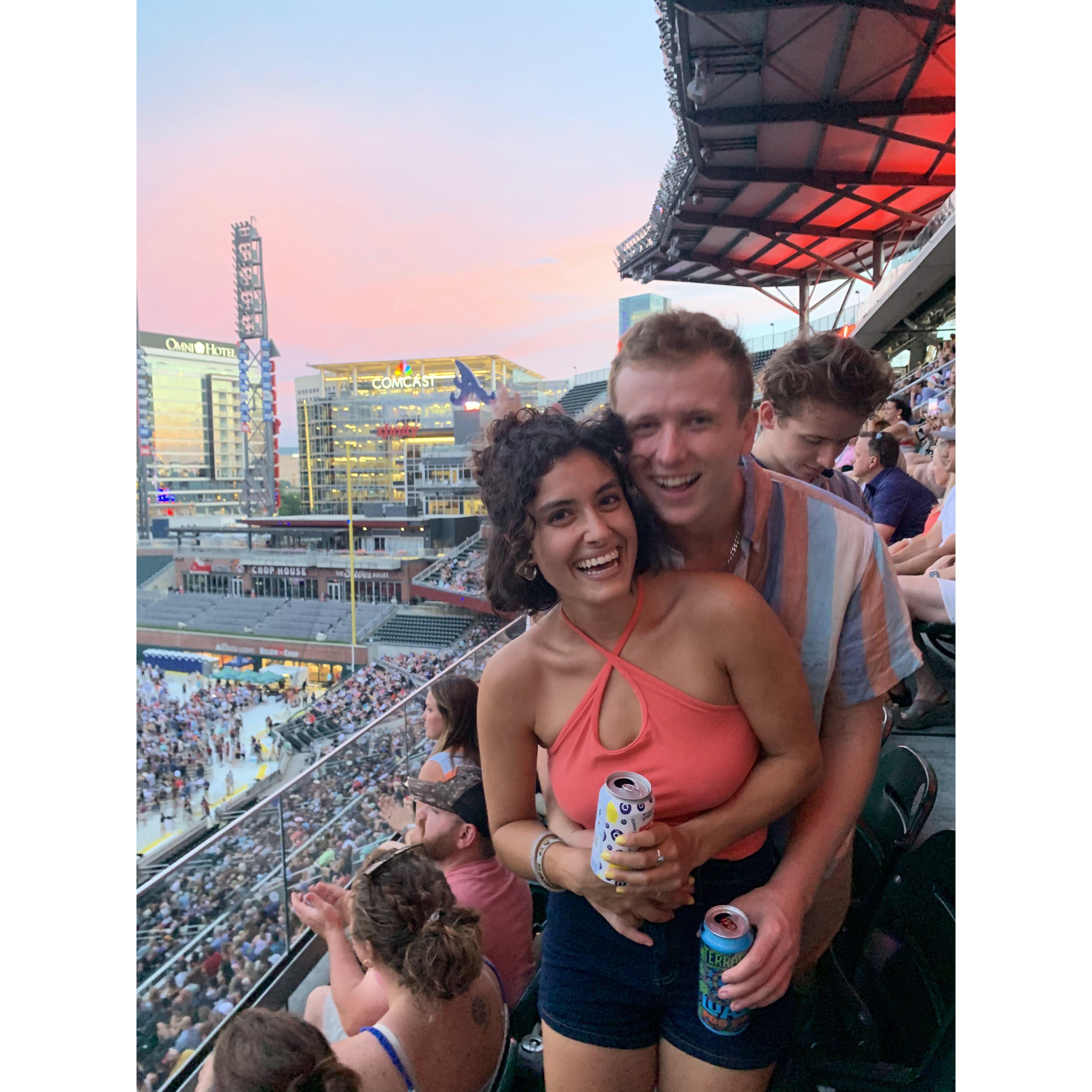 We love live music, and this pic was taken during one of the most fun concerts we went to with friends and family. Zac Brown Band!
