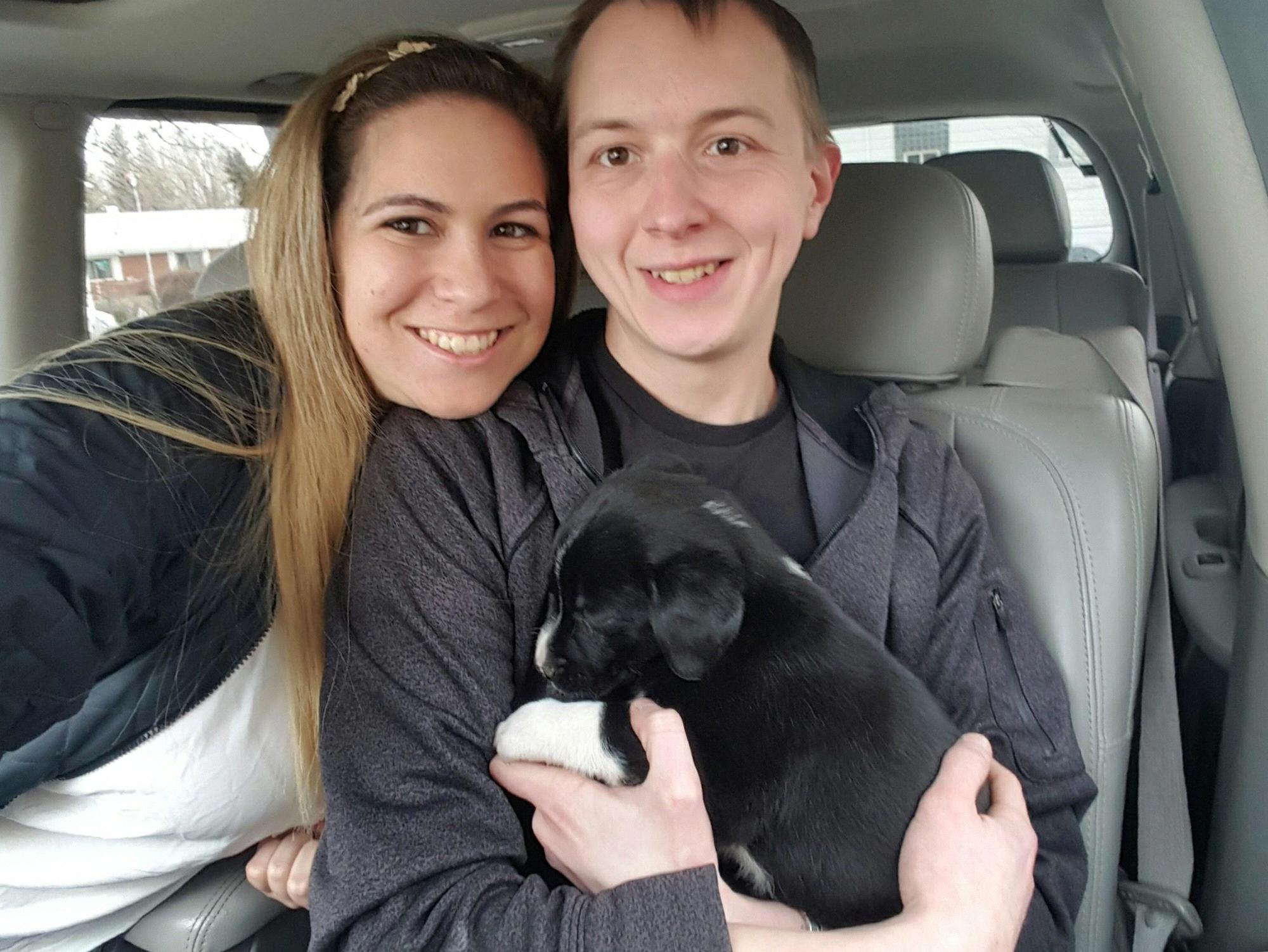 Our first picture as a family of three