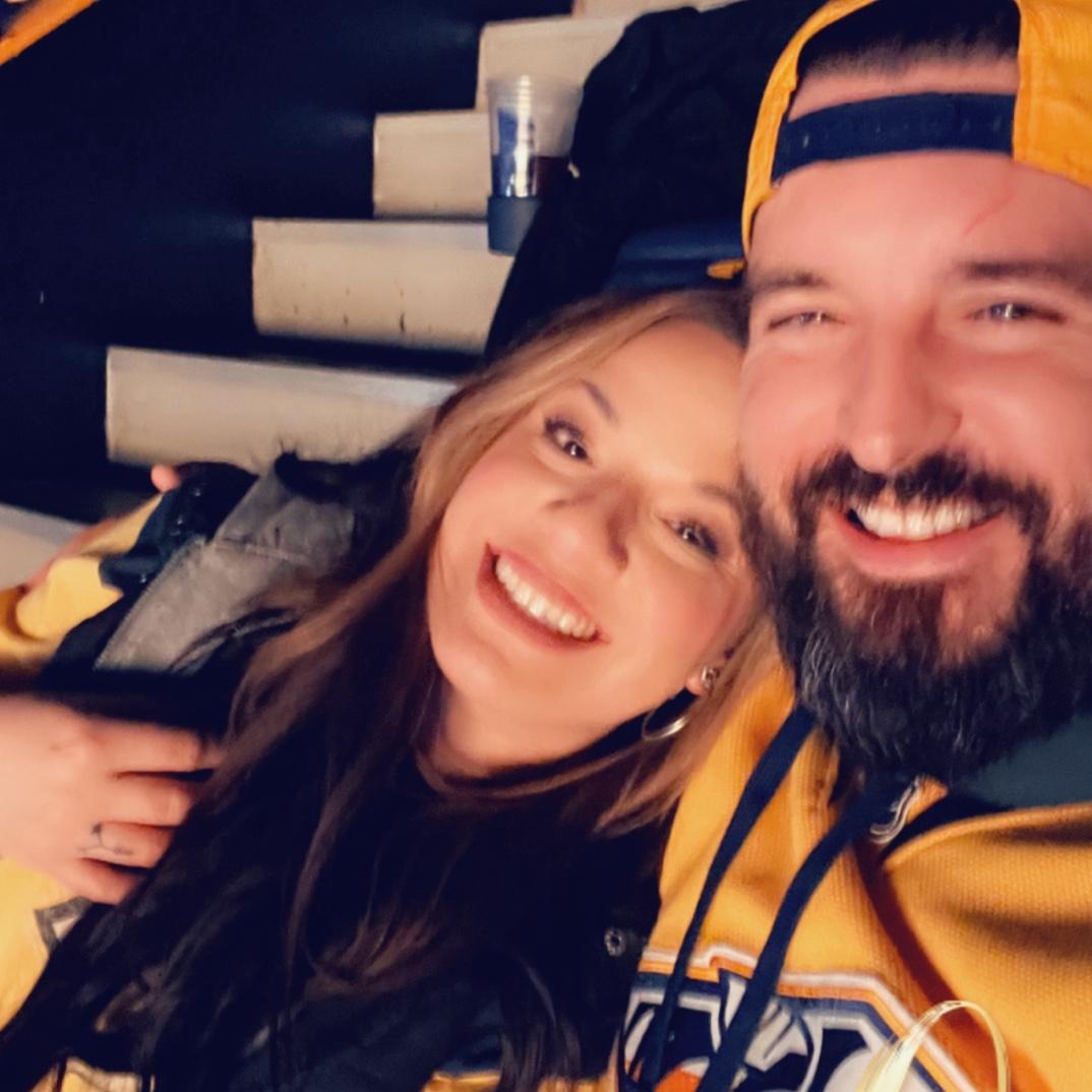 Our first Pred’s game together.
