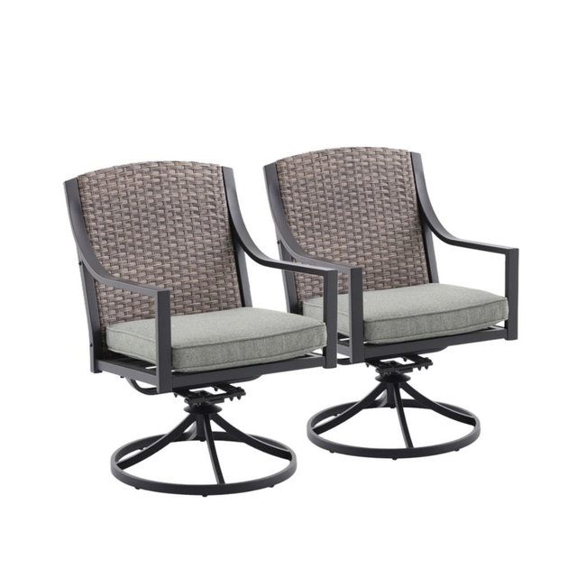 Backyard Creations® Meadowbrook Swivel Rocker Chair - 2 Pack
