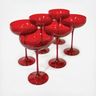 Estelle Champagne Coupe, Set of 6