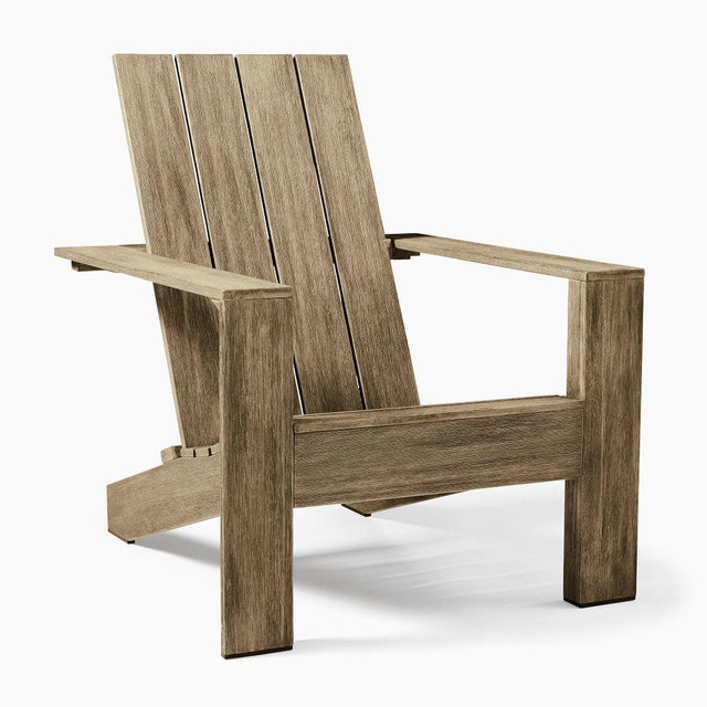 Portside Outdoor Adirondack Chair, Driftwood