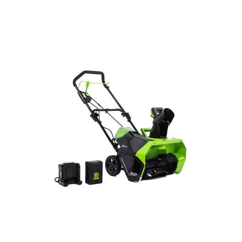 Greenworks Pro 60-Volt 20-in Single-Stage Cordless Electric Snow Blower (1-Battery Included)
