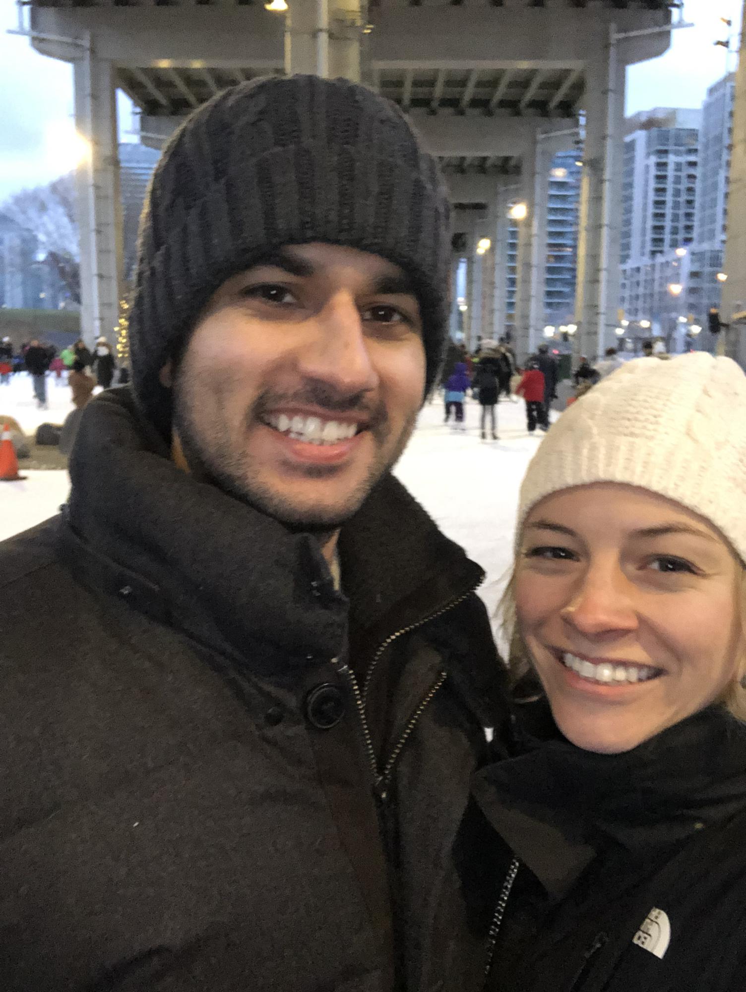 Ice skating in Toronto