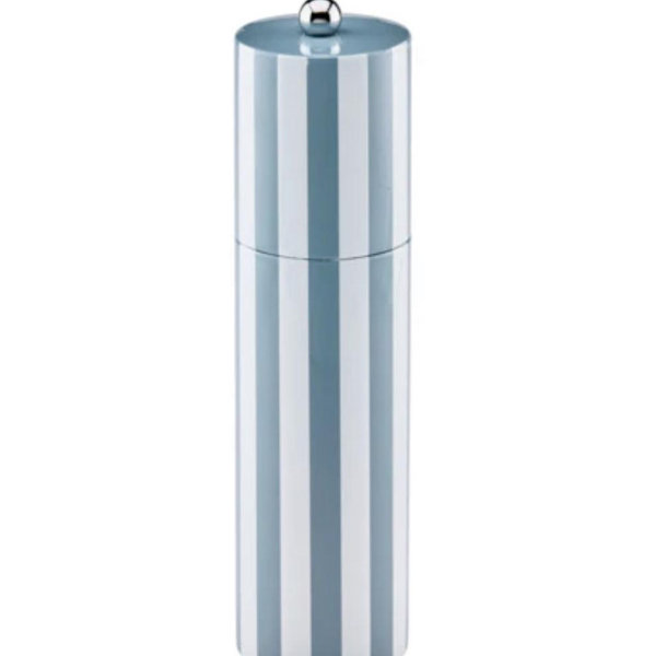Chambray Striped Column Salt or Pepper Mill