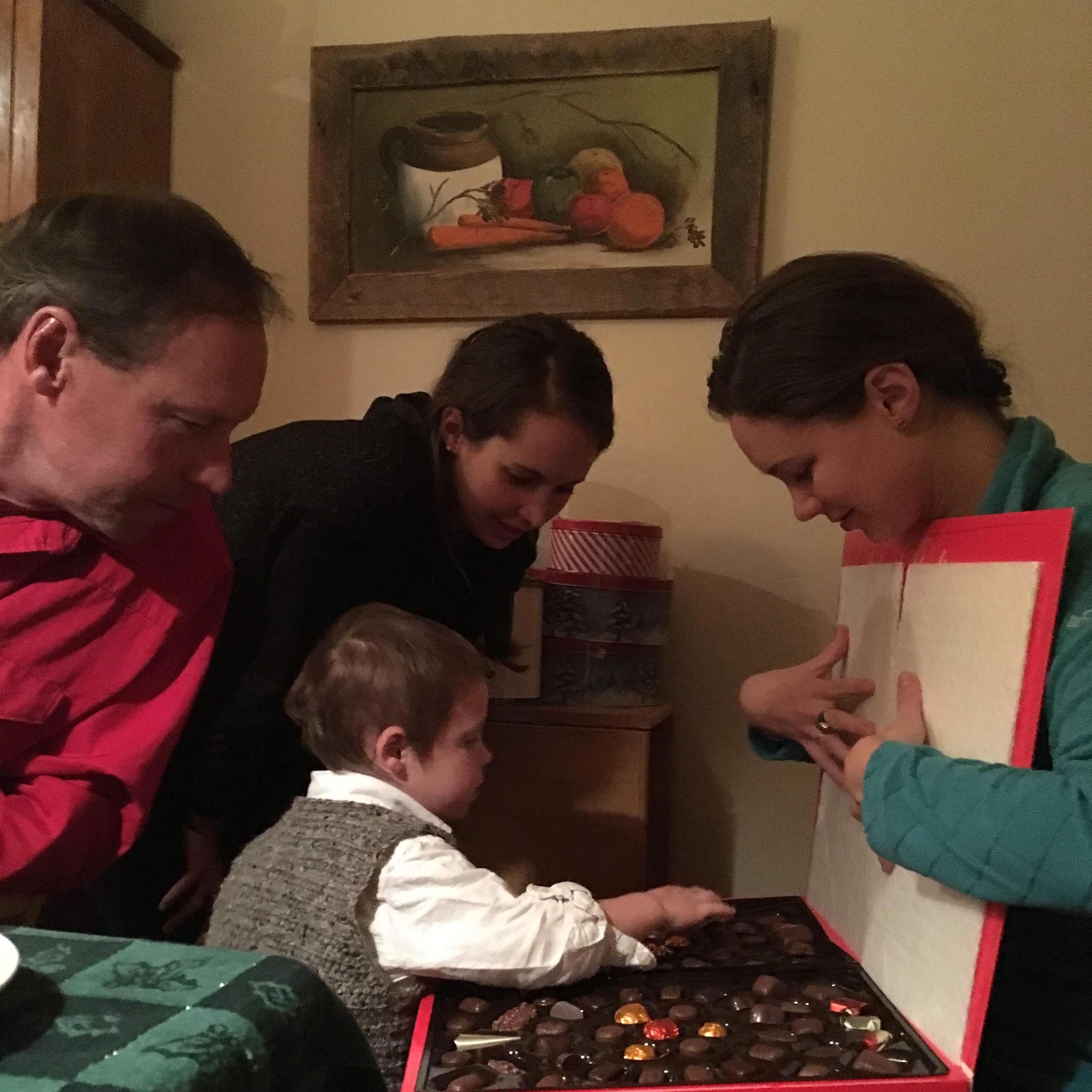 Christmas with Aunt Whitney, Aunt Savannah, and Grandpa Steve